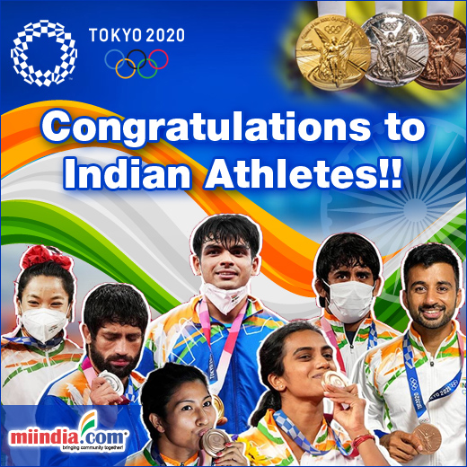 Tokyo Olympics 2020 - Congratulations to Indian athletes!